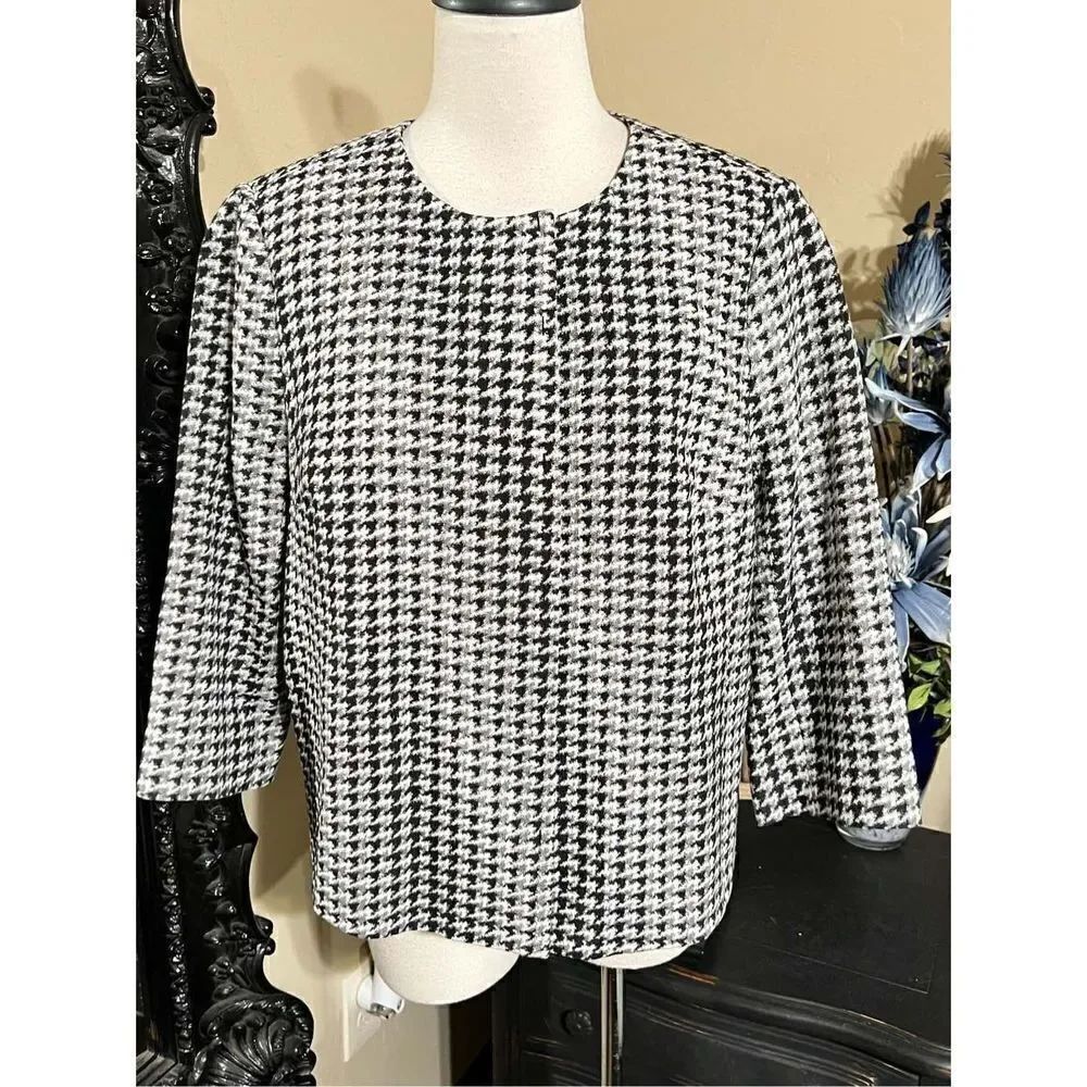 The Limited Scandal Houndstooth Blazer NWT Size Large